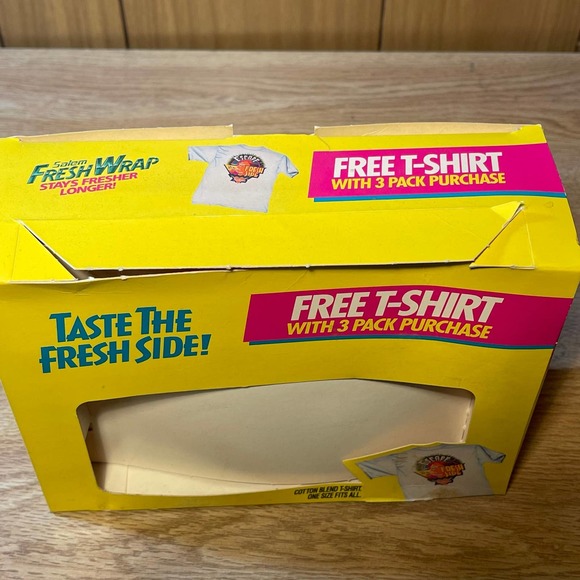 Vintage 1992 Salem Fresh Wrap Escape to the Fresh Side T-shirt Adult‎ XL NIB - Picture 5 of 10